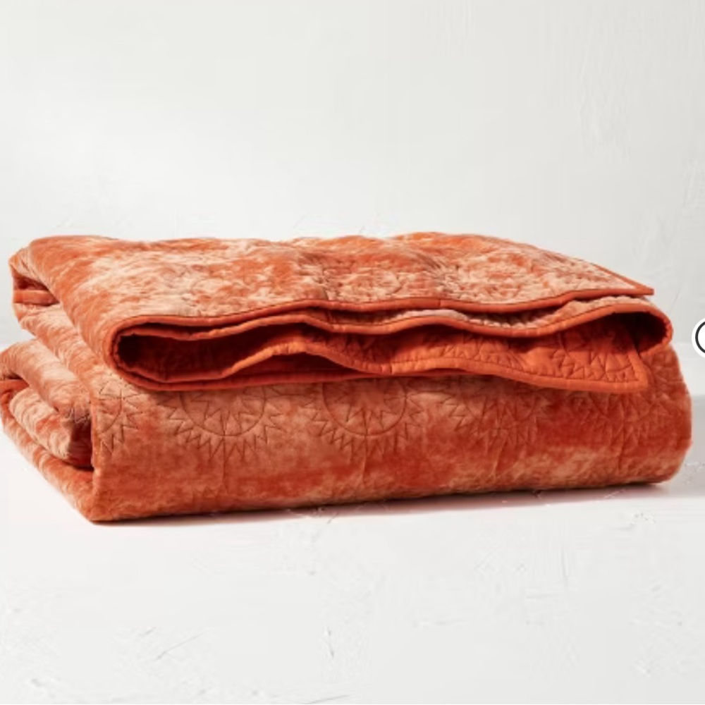 King Sun Stitched Vintage Velvet Quilt - Opalhouse™ designed with Jungalow™